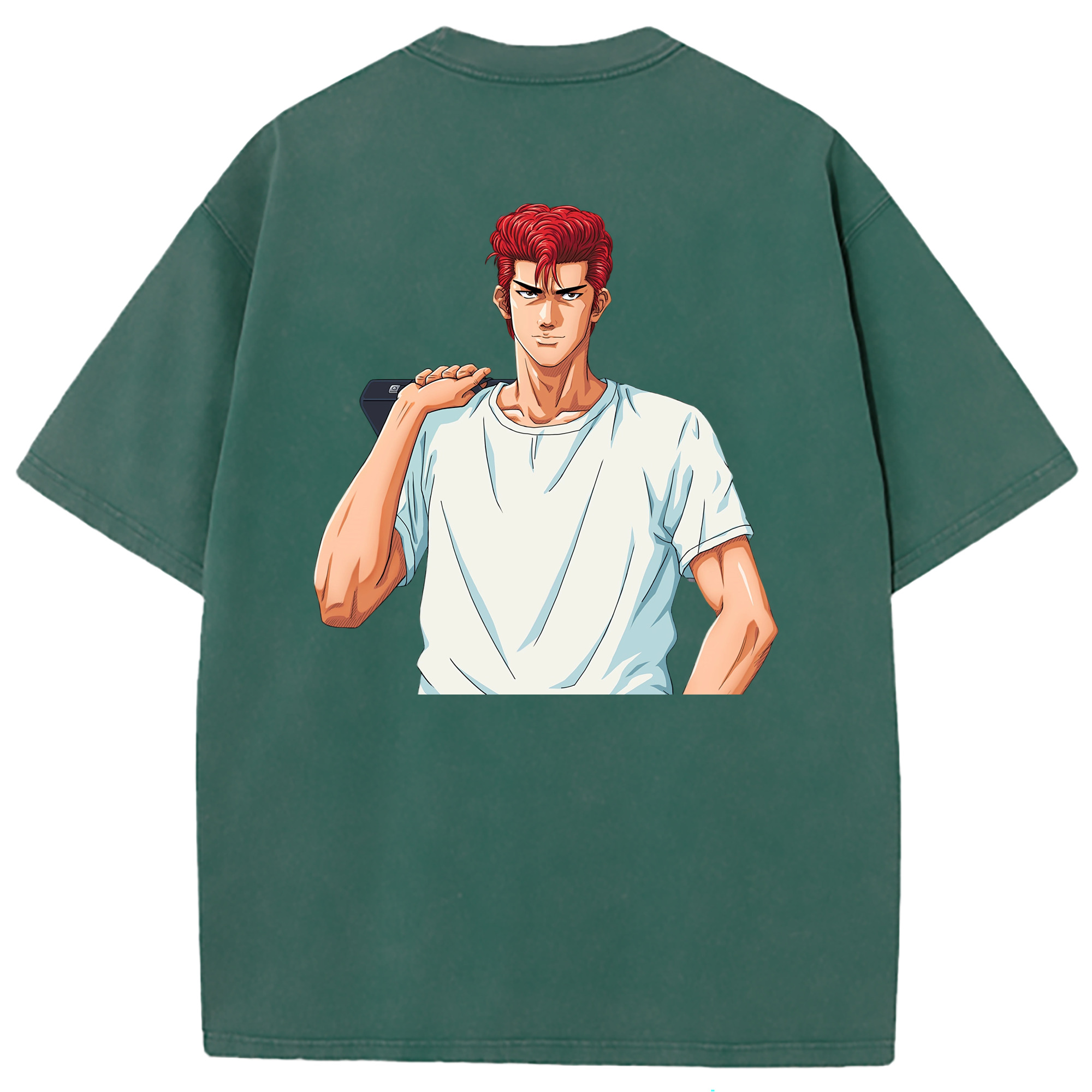 （画像用） SLAM DUNK／スラムダンク 綿100% ヴィンテージ風 半袖Tシャツ（背面プリント）